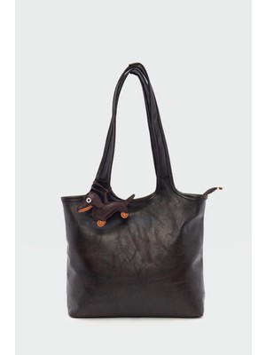 Cause Charmlı Omuz Çanta Kahve