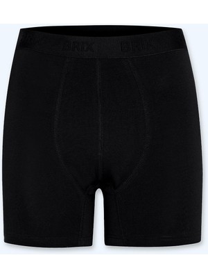 Brix Erkek Modal Ikili Boxer Siyah Renk