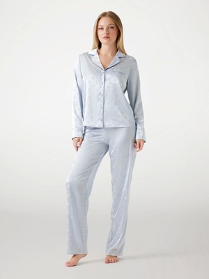Guess Sylvie Kadın Mavi Pijama Seti O5BX05W4732-FBCW