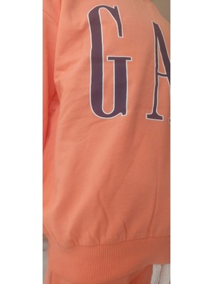 Çocuk Turuncu Eşofman Takımı | Sweatshirt ve Alt Eşofman Takımı