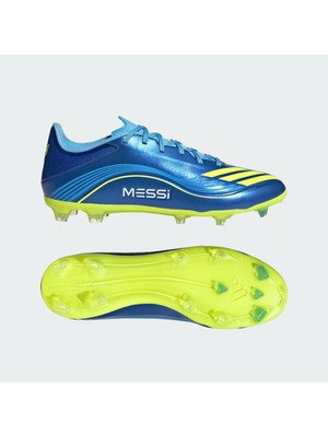 adidas F50 Messi League Firm-Multi Ground Erkek Mavi Çim Saha Kramponu.-