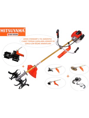 Mitsuyama Japon Yan Tırpan Toprak Çapalama Makinesi 63 cc 5,7 Hp 2 Yıl Garantili