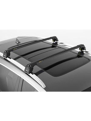 Turtle Can Carry Air-2 Volkswagen Passat Alltrack (B8) Estate 2015->2024 Portbagaj Ara Atkı Seti, Siyah