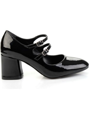 Siyah  Kadın Klasik Topuklu Ayakkabı K01565016398