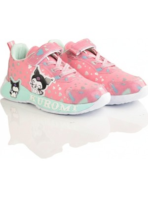  Kuromi Kız Çocuk Siyah Mavili Hafif ve Esnek Günlük Spor Ayakkabı 26 Ile 30 No Arası Işıklıdır