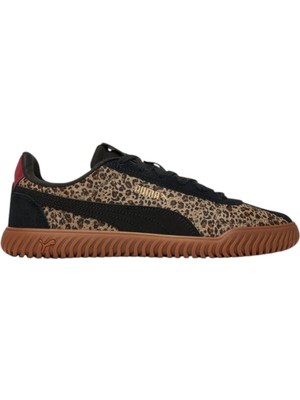 Belirtilmemiş Puma Club Kayzer Flair Siyah Kadın Sneaker Ayakkabı Düz Kauçuk Taban ile Konforlu Günlük Kullanım