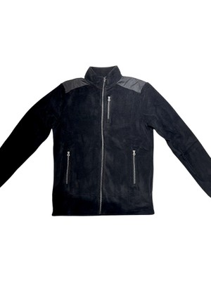 Cazador Caz Dik Yaka Siyah Erkek Sweatshirt