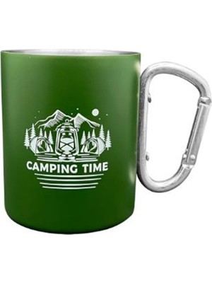 Orcamp Karabina Çelik Kupa Yeşil 180ML OUT-1850