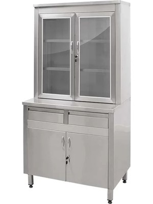 Paslanmaz Çelik Ameliyathane Dolabı Medikal Depolama Için Hijyenik ve Güvenli Çözüm E-106