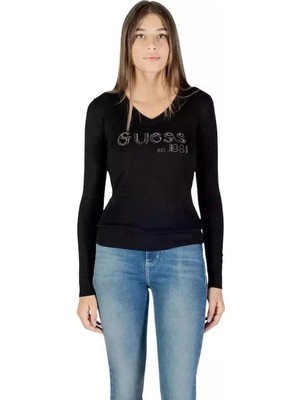 Guess Saylor Kadın Siyah Triko W5BR41Z2NQ2-JBLK