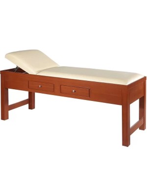 Ahşap Çekmeceli Muayene Masası | 2 Çekmeceli, Çift Taraflı Kullanım, Kağıt Havluluklu, Antibakteriyel Döşemeli E-205/A