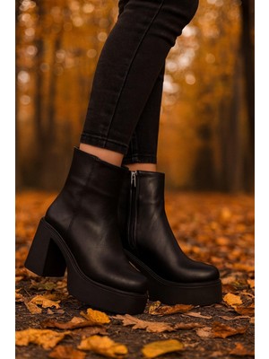 Kadın  Blok Platform Topuklu Bot