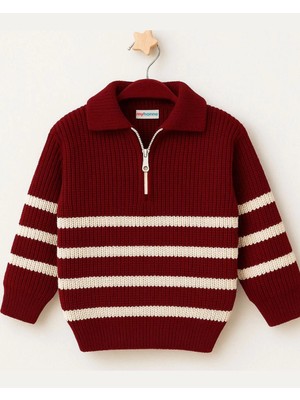 Çizgili Triko Kazak 4099