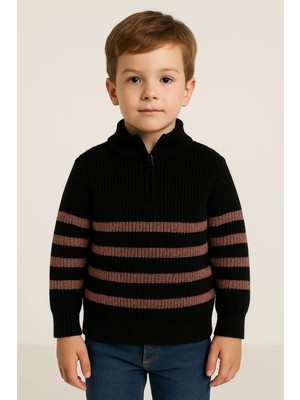 Çizgili Triko Kazak 4099