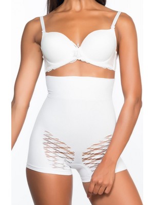 Marsilyan- Beyaz Mı Emay 2064 Popo Açık Fantezi Boxer Korse