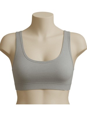 Marsilyan- Gri Mı Emay 1816 6'lı Pedli Kalın Askılı Alıştırma Sütyeni