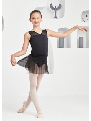 Bale Dans Eteği Siyah Tül Tütü Balerin Dansçılar Için Aksesuar