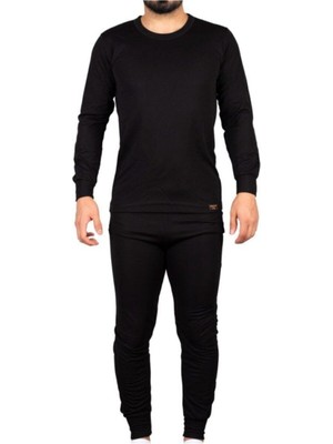 Unisex Siyah Alt Üst Takım Termal Içlik