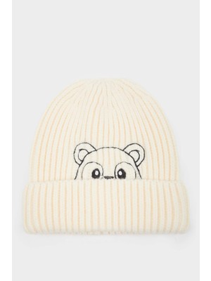 DeFacto Erkek Bebek Nakışlı Triko Bere C8594A525WN