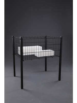 60*60 Profil Ayaklı Siyah Sepet