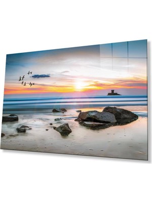 Doğa Manzara Cam Tablo 4mm Dayanıklı Temperli Cam