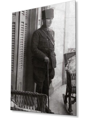 Atatürk Cam Tablo 4mm Dayanıklı Temperli Cam, Atatürk Glass Wall Art