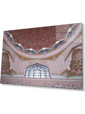 Cami Motif Dini Islami Duvar Dekoru Cam Tablo 4mm Dayanıklı Temperli Cam