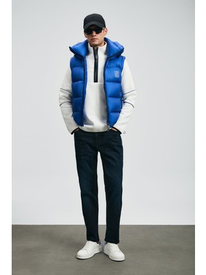 Lufian Erkek Franz Straight Fit Spor Jean Pantolon 112200244 Mavi