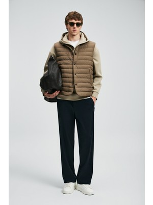 Lufian Erkek Soon Kaz Tüyü Yelek 112130027 Kum