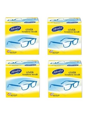 Mendiva Gözlük Temizleme Mendili 4 Kutu