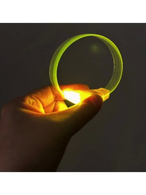 3 Modlu Pilli LED Işıklı Esnek Parti Bilekliği Sarı