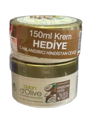 Dalan D'olive Canlandırıcı Hindistan Cevizi Bakım Kremi 250ML + 150ML Hediye