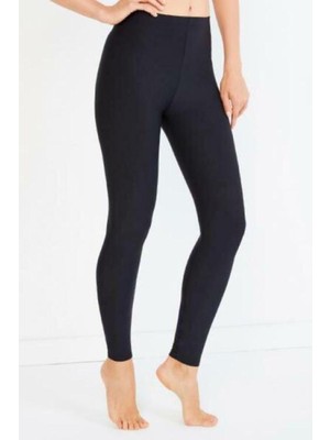 Kadın Siyah Polar Iç Yüzeyli Termal Tayt