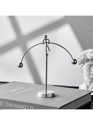 Kenpazar Halterci Şeklinde Newton Balans Denge Topları Han-24