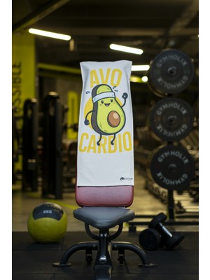Pamuklu Yeni Nesil Fitness Spor Havlusu - Dijital Baskılı - Hızlı Kuruyan Mikrofiber | Avocardio