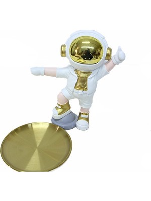 Kenpazar Astronot Servis Tabaklı Biblo