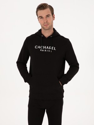 Cacharel Siyah Regular Fit Kapüşonlu Sweatshirt 50318946 VR046