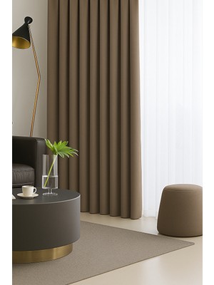 Vizon Blackout, Işık Geçirmez, Karartma Perde, Pilesiz, Lüks, Tek Kanat, Güneşlik