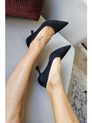 10 1109 Topukla Kadın Kadeh Topuklu 8 cm Topuklu Stiletto Ayakkabı