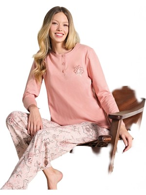 Over Sleep 3107 Kadın Büyük Beden Pijama Takımı