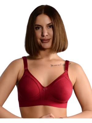 Lüks Pamuklu Penye Geniş Lastikli Telsiz Toparlayıcı ( Balensiz Minimizer ) Sütyen EBRU1010