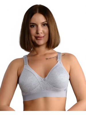 Lüks Pamuklu Penye Geniş Lastikli Telsiz Toparlayıcı ( Balensiz Minimizer ) Sütyen EBRU1010