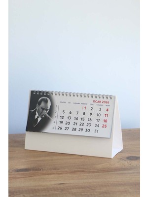 Mapi 3 Adet 2026 Atatürk Masa Takvimi - 15 Yapraklı Piramit Takvim (14X20 Cm)