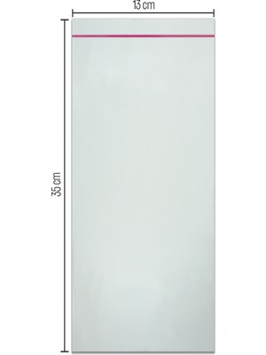 13*35 Bantlı OPP (Parlak-Şeffaf) Jelatin 100 Adet