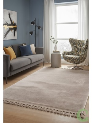 Post/peluş Yıkanabilir Kaymaz Taban Yumşacık Vizon Örgü Saçaklı Modern ve Şık Salon Oturma Odası Mutfak Çocuk Odası Koridor Antre Halısı