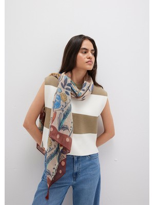 Mavi Baskılı Şal 1913478-30757