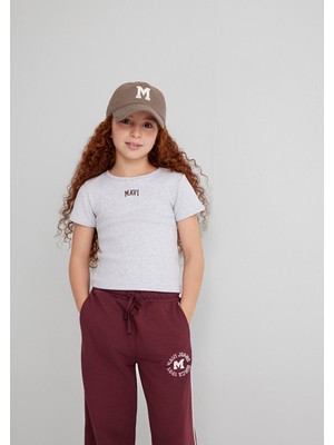 Mavi Mavi Logo Baskılı Gri Tişört 7610350-88467