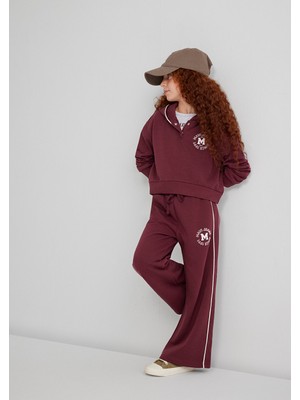 Mavi Mavi Jeans Baskılı Bordo Eşofman Altı 7010032-70393