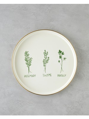 Plantopia Emaye Tepsi 31 cm Yeşil