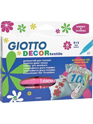 Nusrat Bilişim Fila Giotto Tekstil Kalemi Decor Textile 6 Renk